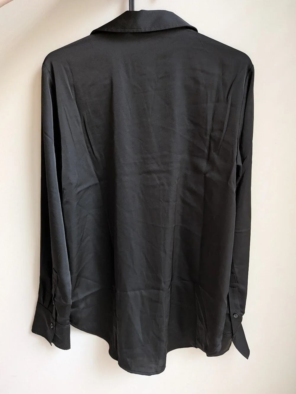 Satin Button Up Shirt 17 Inch Ptp - Picture 4 of 5